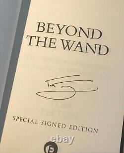 Tom Felton BEYOND THE WAND SIGNED 1st Edition book NEW hardback Draco Potter