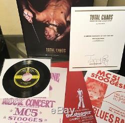 Total Chaos Stooges Iggy Pop Signed 1st Edition Book #32/400 Third Man Vault