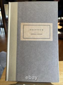 Triptych Llewellyn Howland Rare Vintage Book Signed by Author 1st Edition