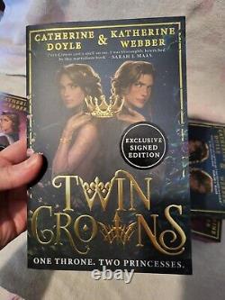 Twin Crowns, Cursed Crowns. 4 Books Waterstones Signed Special Ed's Rose Wren
