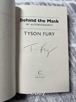 Tyson Fury signed book BEHIND THE MASK signed hardback 1st edition