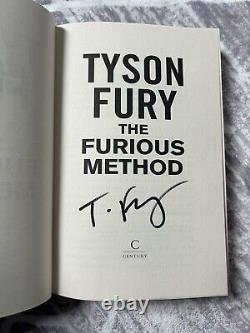 Tyson Fury signed book THE FURIOUS METHOD signed hardback 1st edition