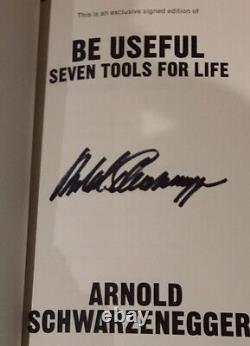 UK Signed 1st Edition Be Useful Book Arnold Schwarzenegger autograph