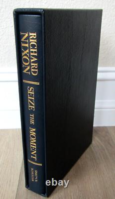 Us President Richard Nixon Signed Limited Edition Book Seize The Moment Leather