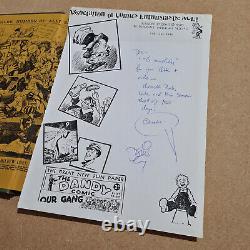VICTORIAN COMICS Denis Gifford 1976 1st Edition Signed with original drawing