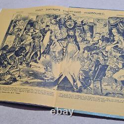 VICTORIAN COMICS Denis Gifford 1976 1st Edition Signed with original drawing