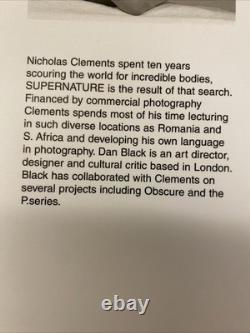 Very Rare SUPERNATURE Nude Photography Book 1st Edition Nicholas Clements signed
