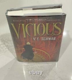 Vicious V. E. V E Schwab Signed Hardcover Book True First Edition 1st Print 2013