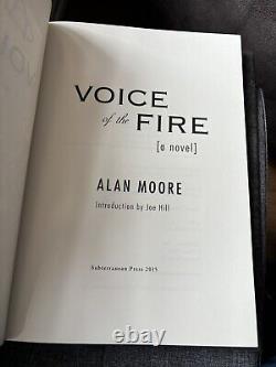 Voice Of The Fire by Alan Moore (Hardcover, 2015) Limited Signed Edition