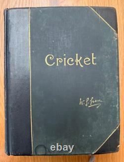 W. G Grace Hand Signed Limited Edition'Cricket' Book 425/652 Very Good Condition