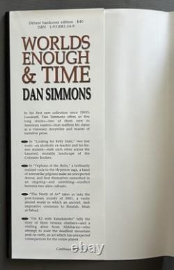 WORLDS ENOUGH & TIME by Dan Simmons (2002) Subterranean 1st ed limited/signed