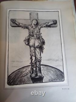 WW1 Signed 1st De Luxe Edition Book Signed Louis Raemaker Art 1919 The Great War