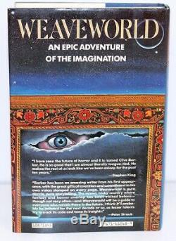 Weaveworld by Clive Barker SIGNED Book w Hand Drawn Sketch First Edition 1st HC