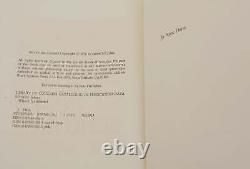 What's for Dinner by JAMES SCHUYLER SIGNED First Edition 1978 Pulitzer 1st