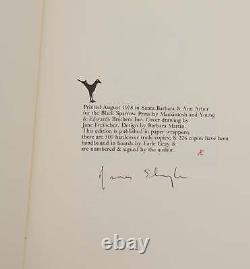 What's for Dinner by JAMES SCHUYLER SIGNED First Edition 1978 Pulitzer 1st