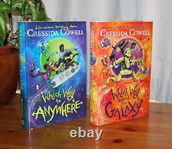 Which Way Round 1 & 2 by Cressida Cowell SIGNED UK Hardbacks (1/1)