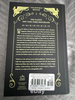 Wicked Collector's Edition Signed Autographed Gregory Maguire Book New