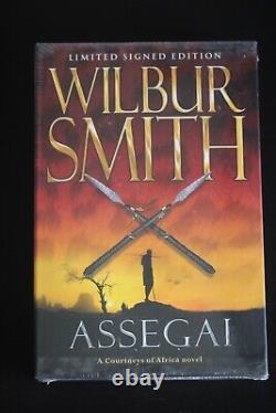 Wilber Smith Slipcased signed limited edition book Assegai