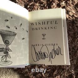 Wishful Drinking By Carrie Fisher SIGNED 1st Edition Book H/B