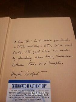 Wyatt Cooper Signed Book Families First Edition PSA Anderson Cooper