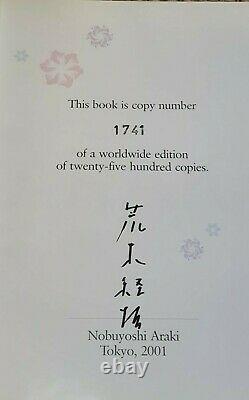 XXL AWESOME Nobuyoshi Araki Tokyo Taschen Limited EDITION 2001 SIGNED BOOK NR